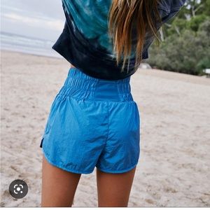 Free People Movement Way Home Shorts Blue